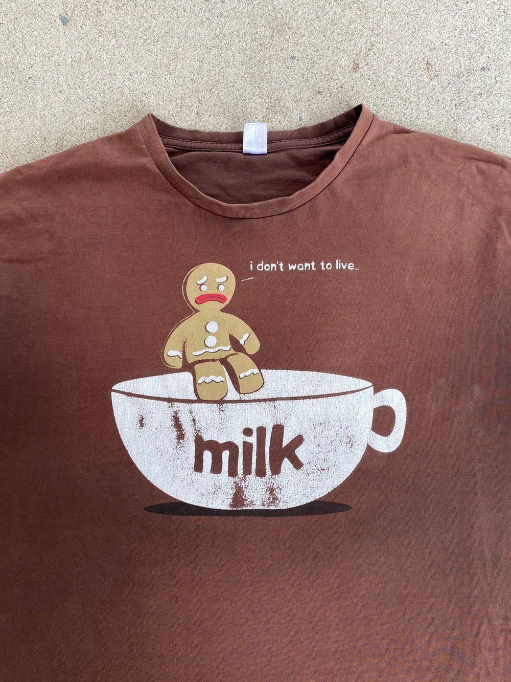 Retro Faded Shrek ‘’ I don’t want to live ‘’ Humor/Comedy Tee Shirt
